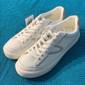 Tretorn White and Gray Sneakers